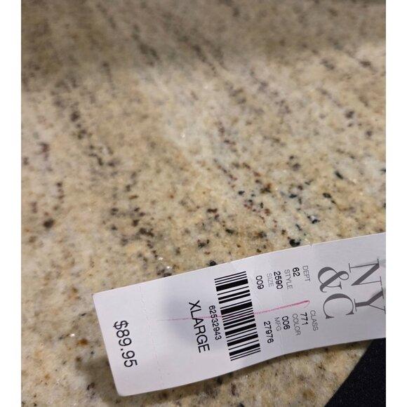 New! Mock Neck Purple Red Gray Plaid NY&Co. Dress Sz XL Pockets Academia Midi - Picture 11 of 16